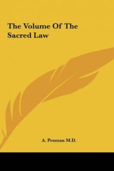 the volume of the sacred law-9781161531855