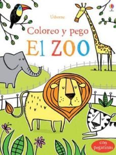 zoo  coloreo y pego-9781409553755