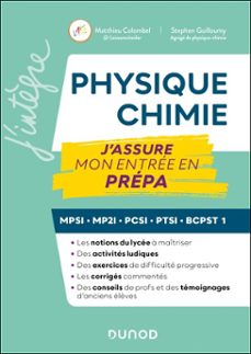 physique-chimie, j'assure mon entrée en prépa (ebook)-matthieu colombel-stephen guilloumy-9782100897155