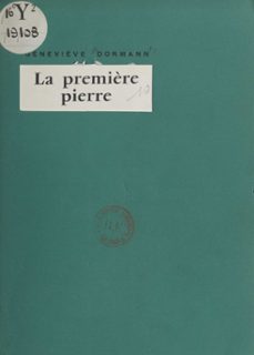 la première pierre (ebook)-genevieve dormann-9782402188555