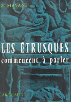 les etrusques commencent a parler (ebook)-zacharie mayani-9782403043655
