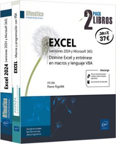 excel (versiones 2024 y microsoft 365) (pack 2 libros)-pierre rigollet-9782409053955