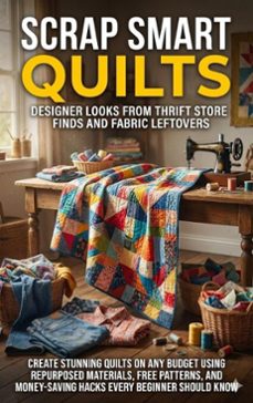 scrap smart quilts: designer looks from thrift store finds and fabric leftovers (ebook)-mia harrington-9783565138555