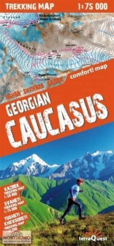 caucaso georgiano, mapa de trekking plastificado-9788361155355