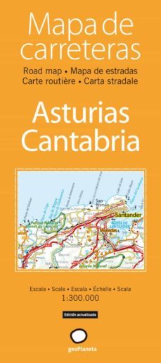 mapa de carreteras principado de asturias, cantabria (desplegable)-9788408077855