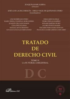 tratado de derecho civil. tomo x. la fe publica registral. (ebook)-9788411221955