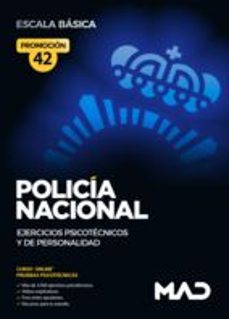 policia nacional escala basica promocion 42. ejercicios psicotecnicos y de personalidad-9788414288955