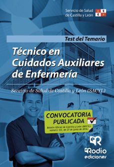 tecnicos en cuidados auxiliares de enfermeria del sacyl: test del temario-9788416506255