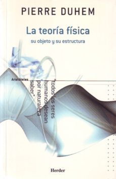 la teoria fisica su objeto y su estructura-pierre duhem-9788425423055