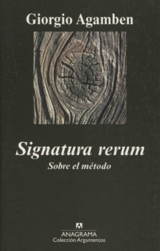 signatura rerum. sobre el metodo-giorgio agamben-9788433963055