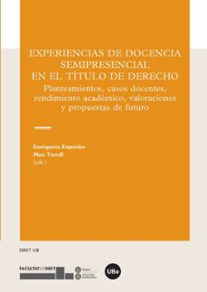 experiencias de docencia semipresencial en el titulo de derecho-enriqueta exposito gomez-9788447538355