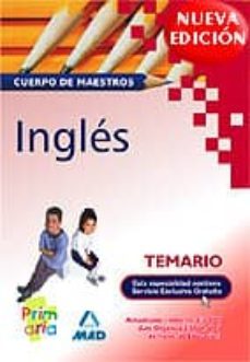 temario ingles: cuerpo de maestros-9788466562355