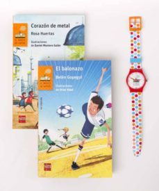 pack tiempo para leer naranja (contiene el balonazo y el corazon de metal + reloj)-9788467583755