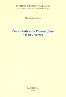 onomastica de duesaigues i el seu terme-miquel s. jassans-9788472839755