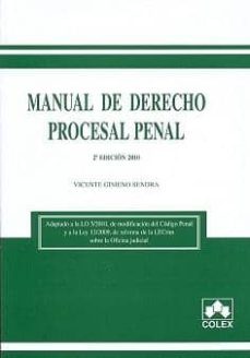 manual de derecho procesal penal (2ª ed.)-9788483422755
