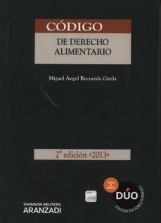 codigo de derecho alimentario (2ª ed.) (duo)-9788490147955