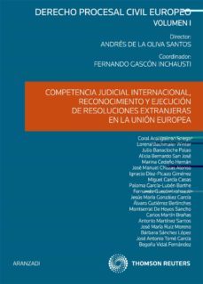 derecho procesal civil europeo, competencia judicial internaciona l reconocimiento y ejecucion de resoluciones extranjeras en la union europea. vol. i-9788499038155