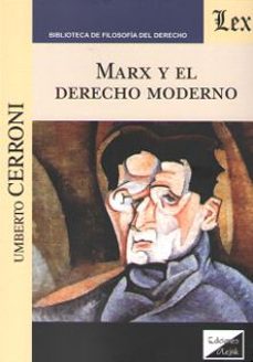 marx y el derecho moderno-umberto cerroni-9789563922455