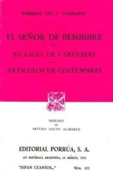 el señor de bembibre, el lago de carucedo-enrique gil y carrasco-9789684329355
