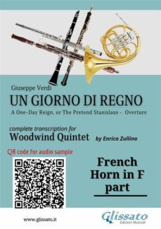 french horn in f part of "un giorno di regno" for woodwind quintet (ebook)-9791221373455