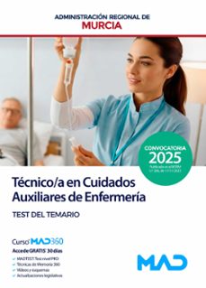cuerpo de tecnicos auxiliares, opcion cuidados auxiliares de enfermeria. test del temario-9791370283155