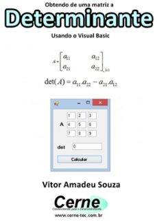 obtendo de uma matriz a determinante usando o visual basic (ebook)-vitor amadeu souza-3410002267665