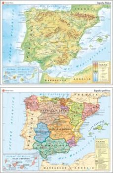 mapa mural españa (n-1) (n/e) (fisica y politica)-8429962004765