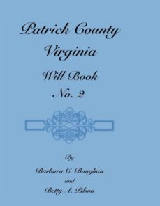 patrick county virginia will book no 2-9781585499465