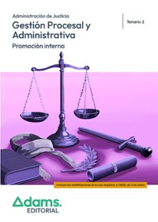 gestion procesal y administrativa. promocion interna. temario 2-9788410777965