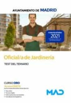 oficial/a de jardineria ayuntamiento de madrid. test del temario-9788414243565