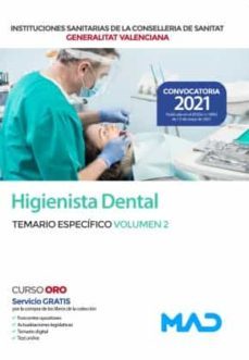higienista dental de las instituciones sanitarias de la conselleria de sanitat de la generalitat valenciana. temario especifico volumen 2-9788414245965