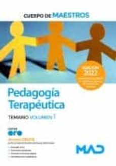 cuerpo de maestros. pedagogia terapeutica. temario (vol. 1)-9788414259665