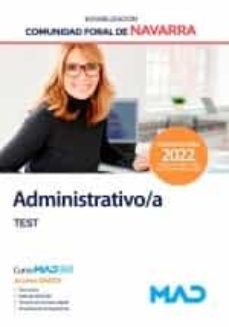 administrativo/a de la administracion de la comunidad foral de navarra (estabilizacion). test-9788414263365