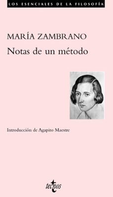 notas de un metodo-maria zambrano-9788430953165