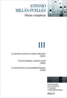 obras completas vol.iii-antonio millan puelles-9788432142765