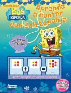 aprende a contar con bob esponja-9788444168265