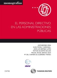 personal directivo en las administraciones publicas-jose bermejo vera-9788447036165