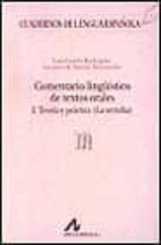 comentario linguistico de textos orales-9788476352465