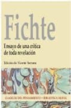 fichte: ensayo de una critica de toda revelacion-vicente serrano marin-9788497420365