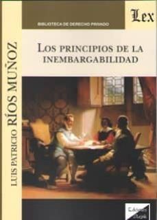 los principios de la inembargabilidad-luis patricio rios muñoz-9789563921465