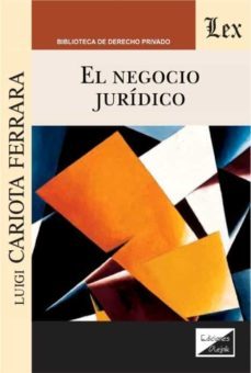 el negocio juridico-luigi cariota ferrara-9789563925265