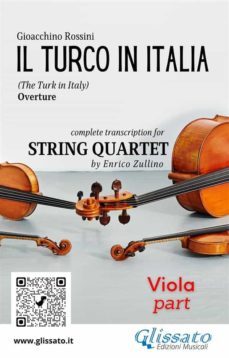 viola part of "il turco in italia" for string quartet (ebook)-9791220865265