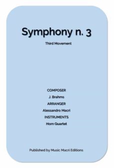 symphony n. 3 third movement by j. brahms (ebook)-9791220876865