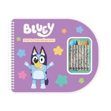 bluey pinta con numeros - libreta espiral-9791387627065