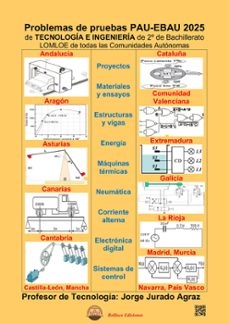 problemas resueltos de pruebas pau - ebau de 2025 de tecnologia e ingenieria de 2º de bachillerato-jorge jurado agraz-9791399051865