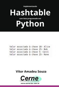 implementando hashtable com lista programado em python (ebook)-vitor amadeu souza-3410007026175