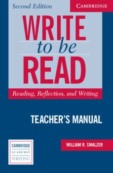 write to be read teacher s manual 2nd edition-9780521547475
