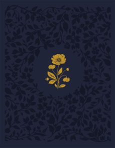 biblia acf com espaço para anotaçes, couro-soft azul com flores em baixo relevo, leitura perfeita (ebook)-9786552175175