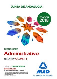 administrativo de la junta de andalucia turno libre. temario volumen 3-9788414216675
