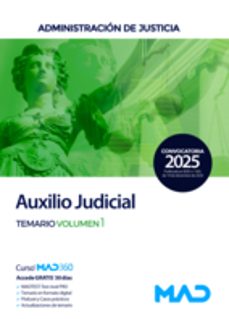 cuerpo de auxilio judicial. temario volumen 1-9788414291375